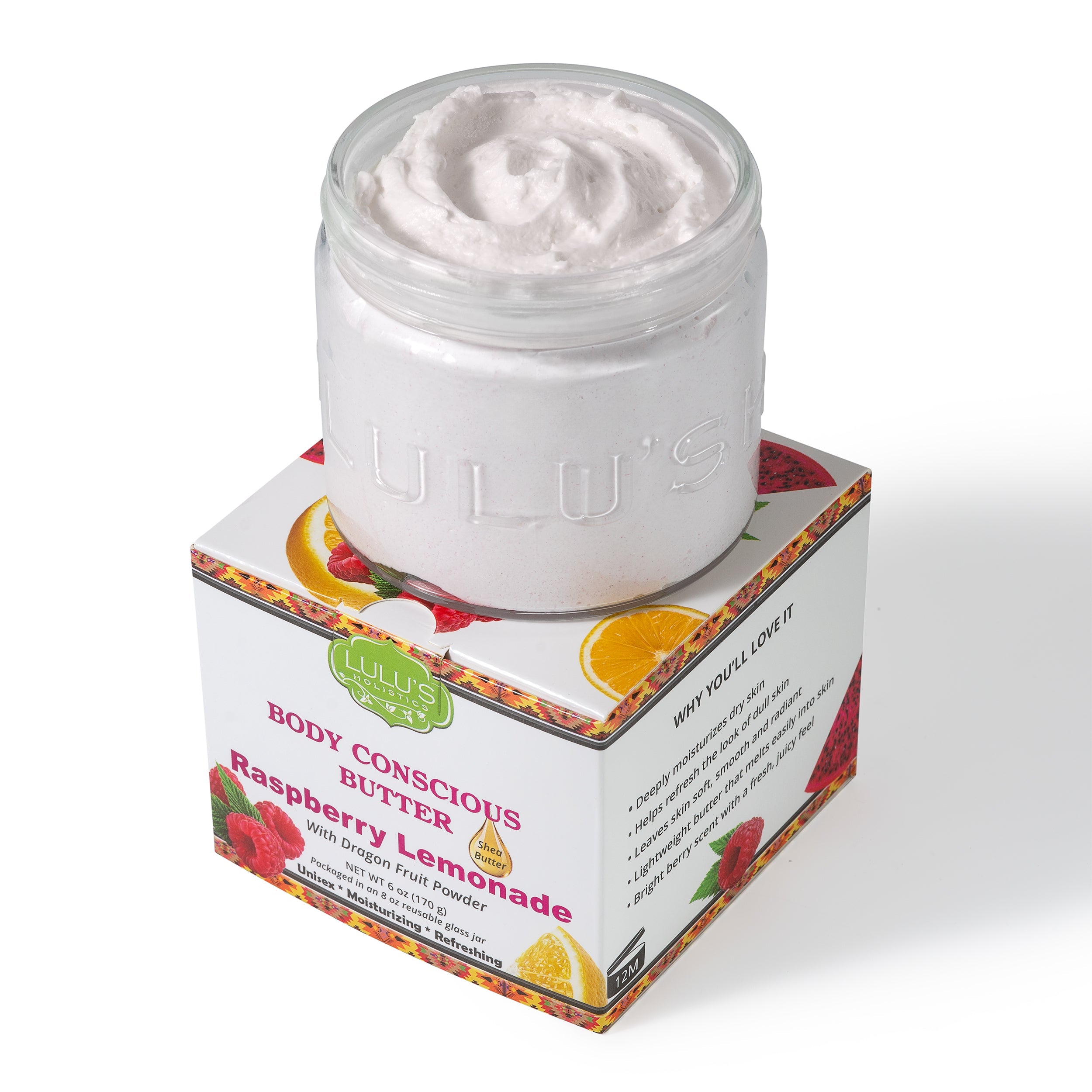 Raspberry Lemonade Whipped Body Butter – Antioxidant-Rich with Dragon Fruit
