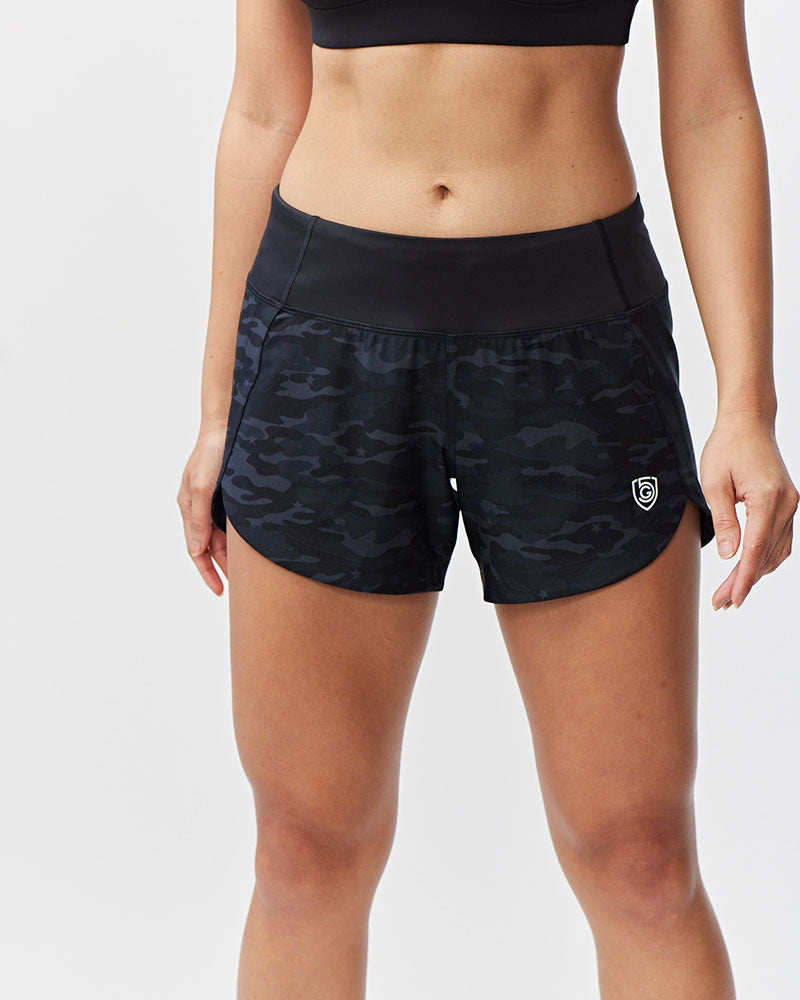 Excel Women's Workout Shorts – High-Waist Athletic Shorts with Pocket
