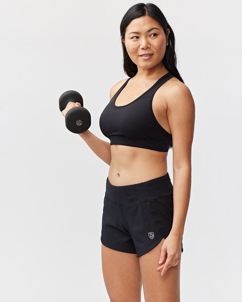 Excel Women's Workout Shorts – High-Waist Athletic Shorts with Pocket