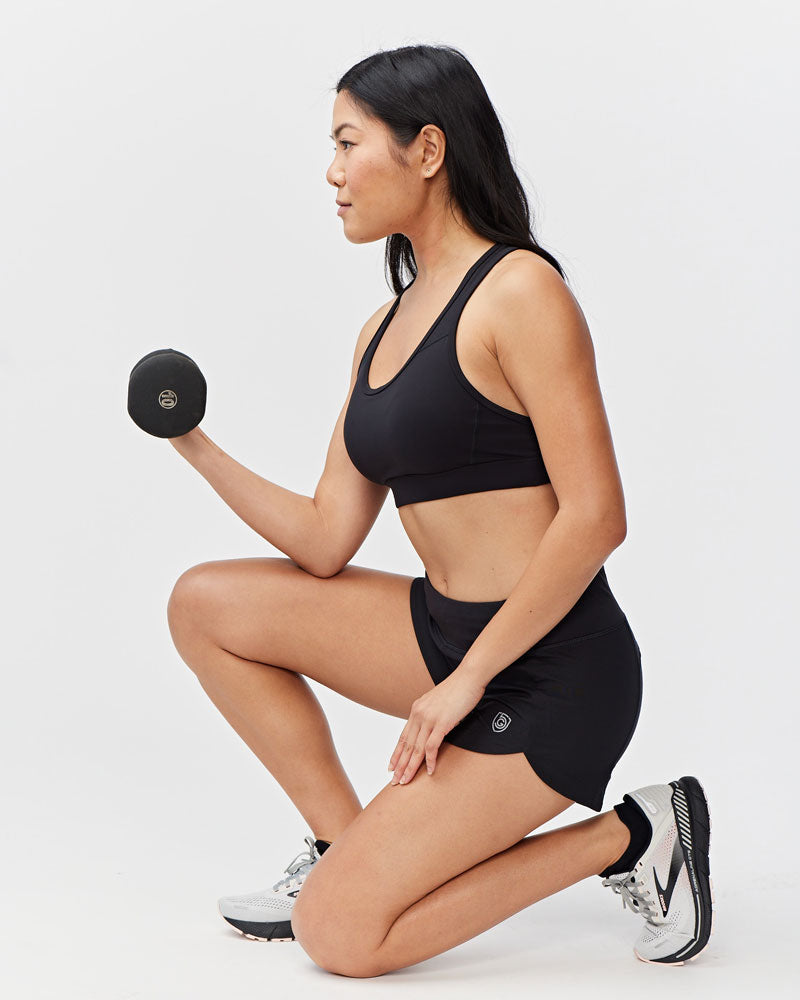 Excel Women's Workout Shorts – High-Waist Athletic Shorts with Pocket