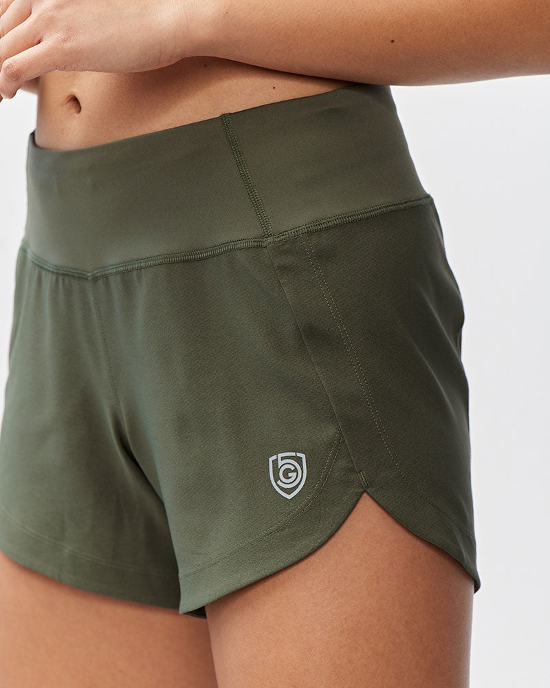 Excel Women's Workout Shorts – High-Waist Athletic Shorts with Pocket