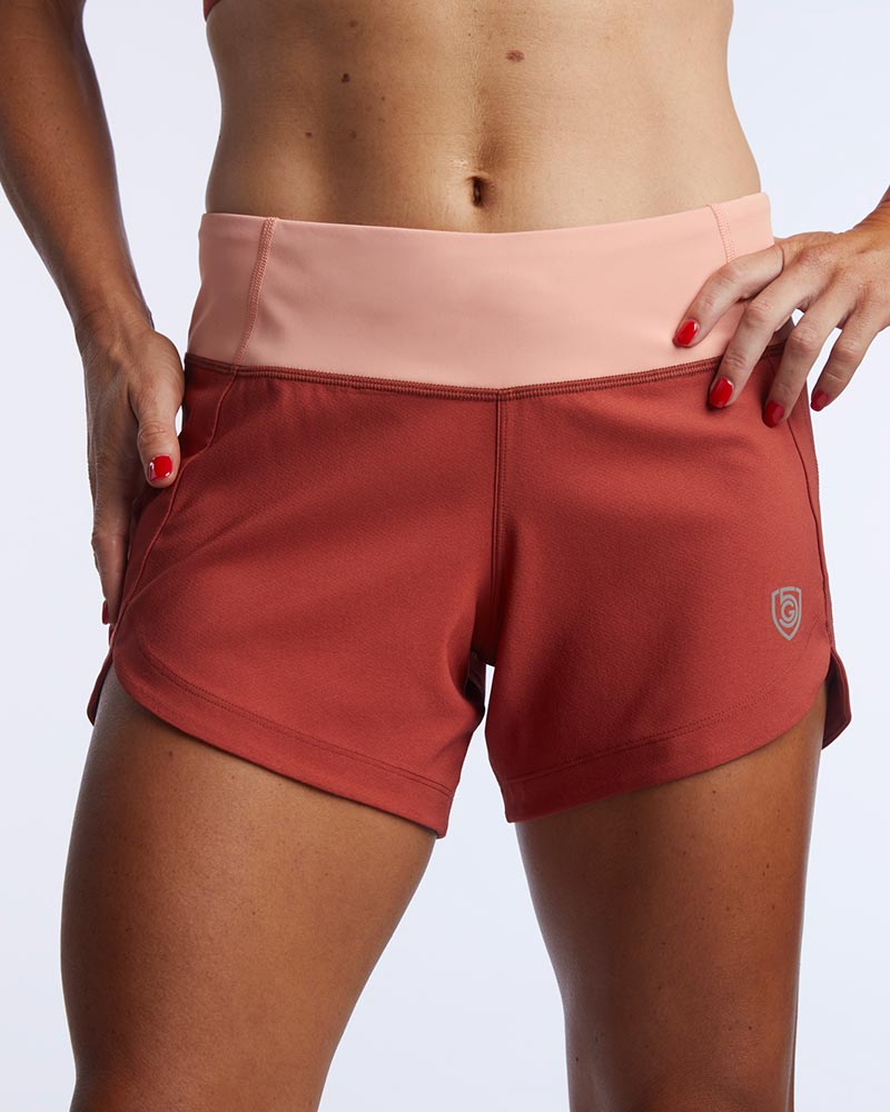 Excel Women's Workout Shorts – High-Waist Athletic Shorts with Pocket