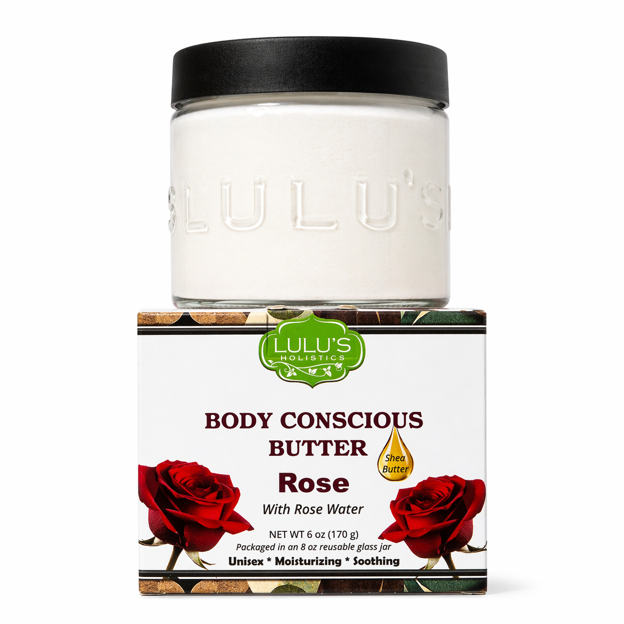 Rosewater Whipped Body Butter – Deep Hydration with Real Rosewater